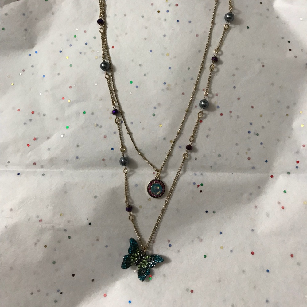 Betsey Johnson Butterfly Necklace